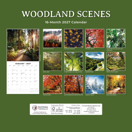 Red Robin Woodland Scenes Kalender 2027