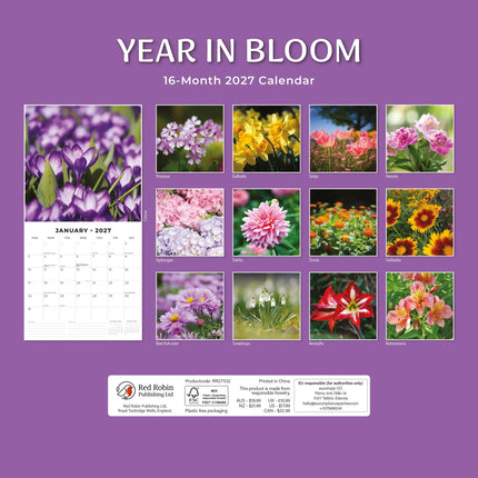 Red Robin Year in Bloom Kalender 2027