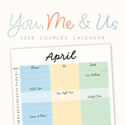 Red Robin You, Me and Us Kalender 2026