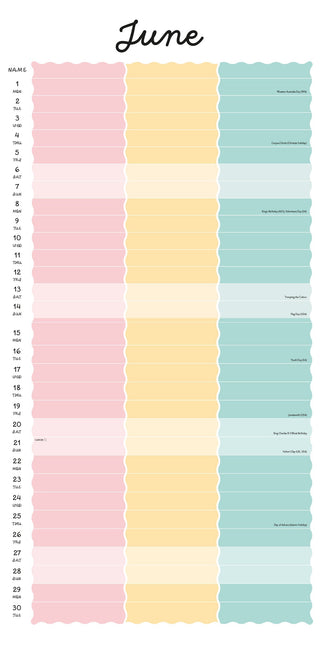 Red Robin You, Me and Us Kalender 2026