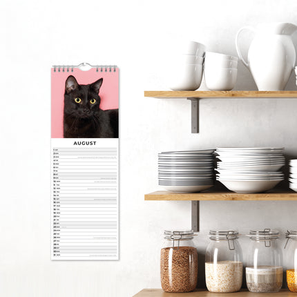 Red Robin Zwarte Katten Slimline Kalender 2026