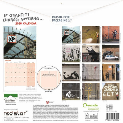 Red Star Banksy Kalender 2026