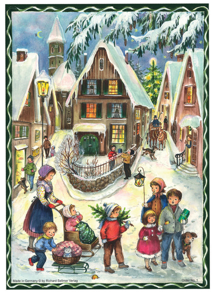 Sellmer A4 Adventskalender Kerst in het Dorp