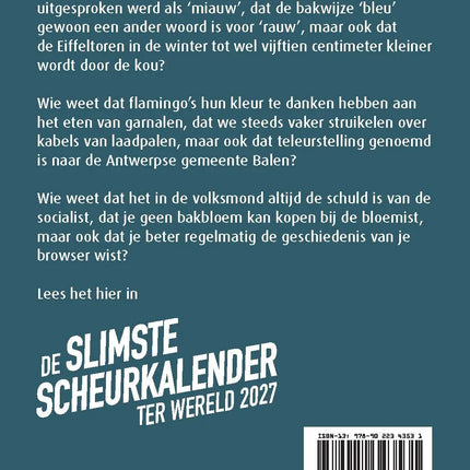 Standaard Uitgeverij De Slimste Scheurkalender Ter Wereld 2027