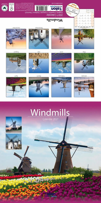 Tallon Beach Hut, Light House & Windmill Kalender 2027