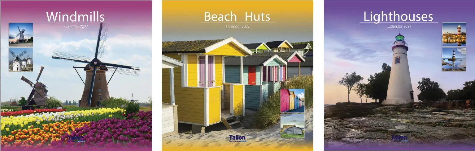 Tallon Beach Hut, Light House & Windmill Kalender 2027