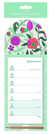 Tallon Butterflies & Flowers Magnetische Weekkalender 2027
