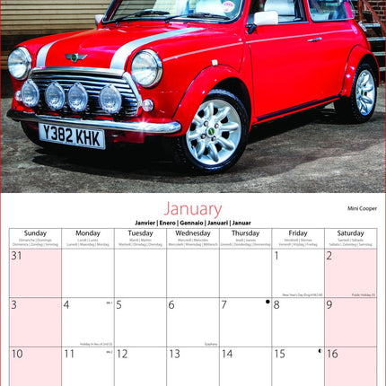 Tallon Classic Cars & Retro Cars Kalender 2027