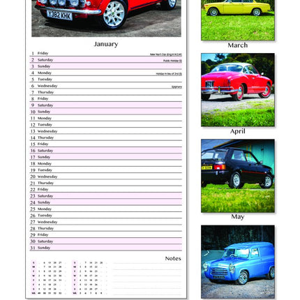 Tallon Classic & Retro Cars Kalender 2027 Slimline