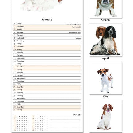 Tallon Dogs and Puppies Kalender 2027 Slimline