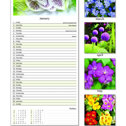 Tallon Flowers & Roses Kalender 2027 Slimline