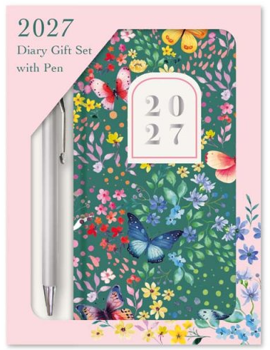 Tallon Giftset Slim Agenda 2027 Butterfly Met Pen