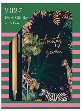 Tallon Giftset Slim Agenda 2027 Tropical Met Pen