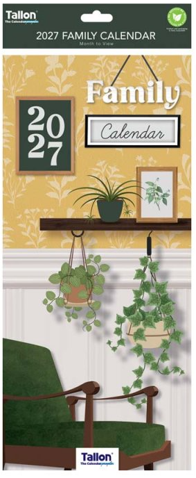 Tallon Home and Botanical Family Planner 2027 Slimline