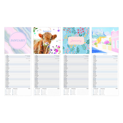 Tallon Mixed Illustrative Kalender 2027 Slimline