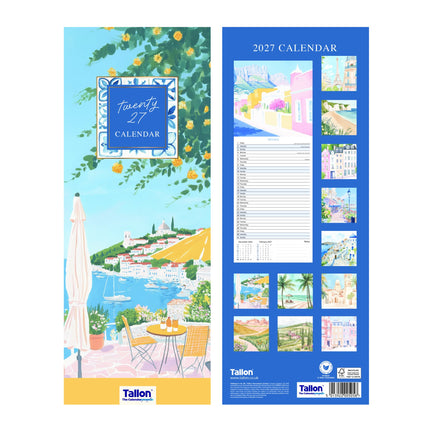 Tallon Mixed Illustrative Kalender 2027 Slimline