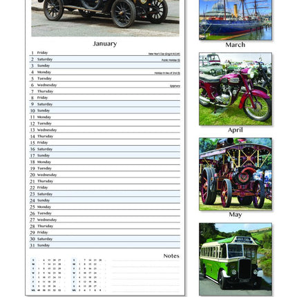 Tallon Vintage Transport Kalender 2027 Slimline