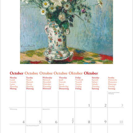 teNeues Publishing Claude Monet Kalender 2027