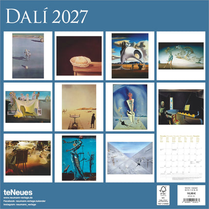 teNeues Publishing Dali Kalender 2027