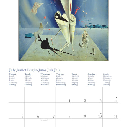 teNeues Publishing Dali Kalender 2027