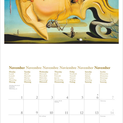teNeues Publishing Dali Kalender 2027