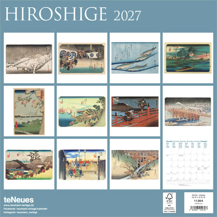 teNeues Publishing Hiroshige Kalender 2027
