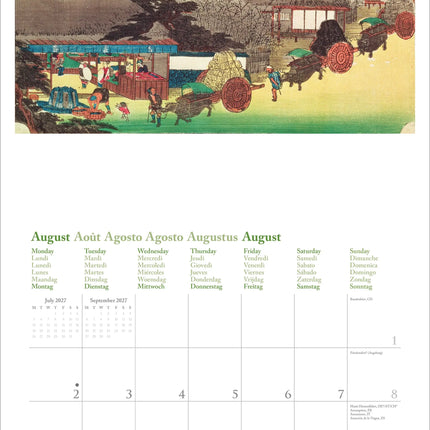 teNeues Publishing Hiroshige Kalender 2027
