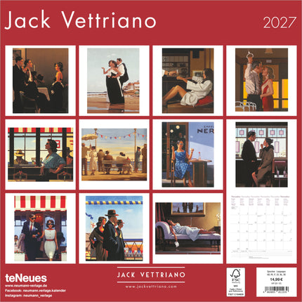 teNeues Publishing Jack Vettriano Kalender 2027