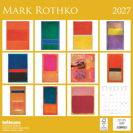 teNeues Publishing Mark Rothko Kalender 2027