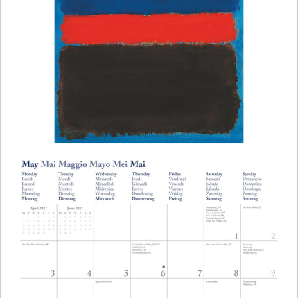 teNeues Publishing Mark Rothko Kalender 2027