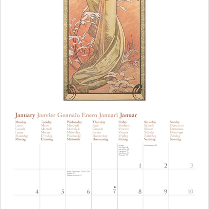 teNeues Publishing Mucha Kalender 2027