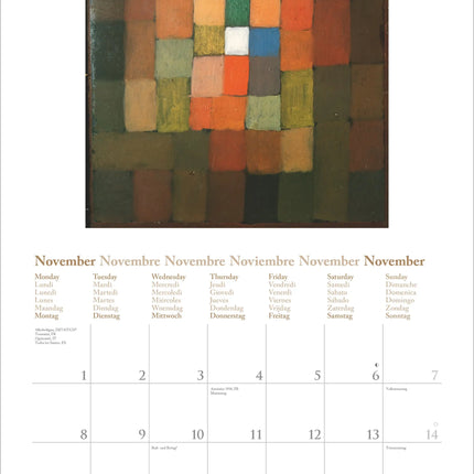 teNeues Publishing Paul Klee Kalender 2027