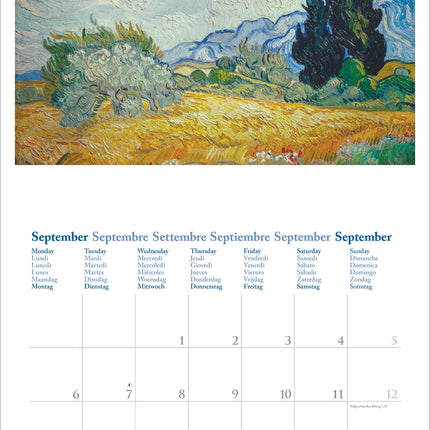 teNeues Publishing Vincent van Gogh Kalender 2027