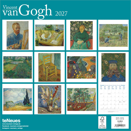 teNeues Publishing Vincent van Gogh Kalender 2027