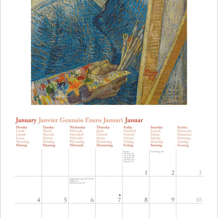 teNeues Publishing Vincent van Gogh Kalender 2027