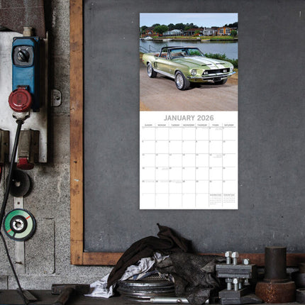 The Gifted Stationary American Muscle Cars Kalender 2026