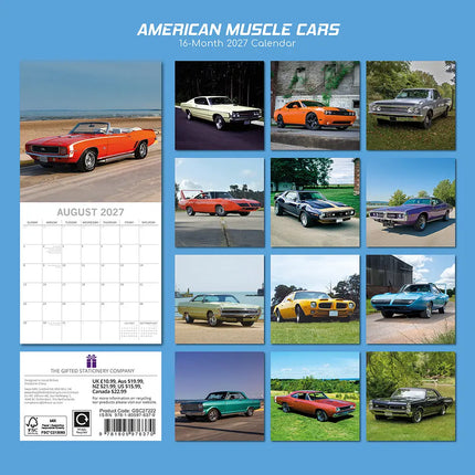 The Gifted Stationary American Muscle Cars Kalender 2027