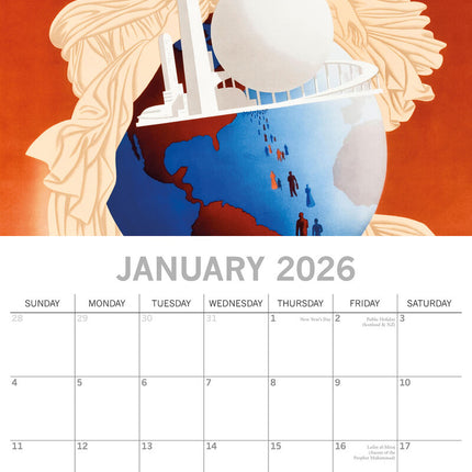 The Gifted Stationary Art Deco Kalender 2026