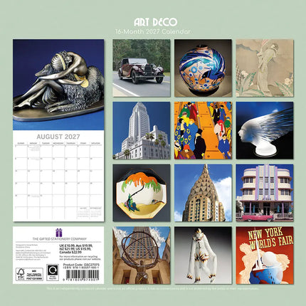The Gifted Stationary Art Deco Kalender 2027