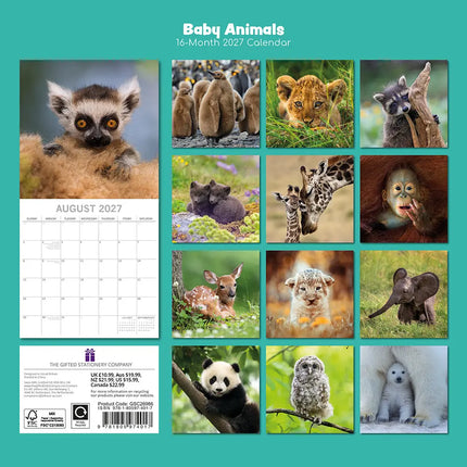 The Gifted Stationary Babydieren Kalender 2027