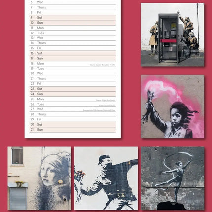 The Gifted Stationary Banksy Slimline Kalender 2027
