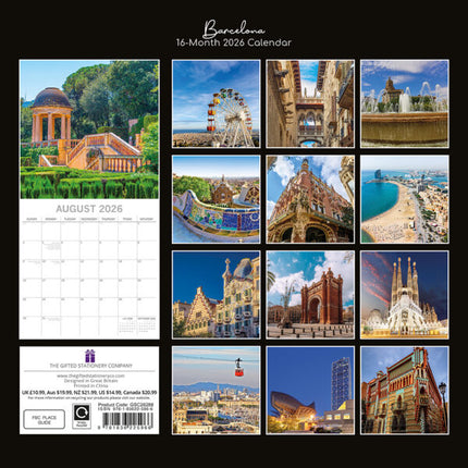 The Gifted Stationary Barcelona Kalender 2027