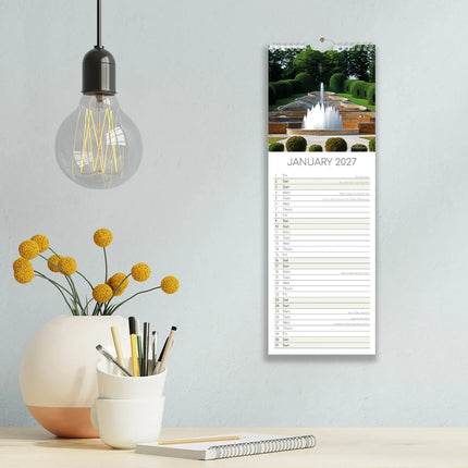 The Gifted Stationary Beautiful Gardens Slimline Kalender 2027