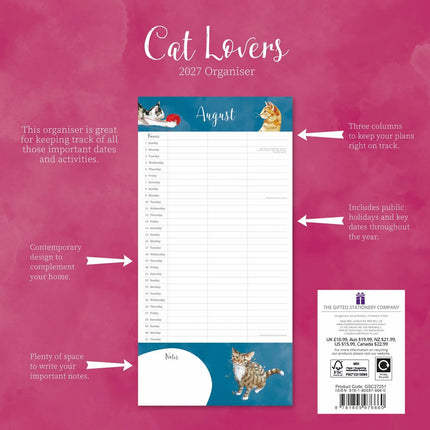 The Gifted Stationary Cat Lovers Kalender 2027