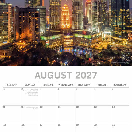 The Gifted Stationary Cities by Night Kalender 2027