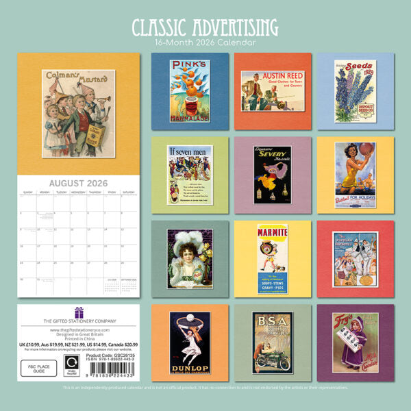 The Gifted Stationary Classic Advertising Kalender 2026