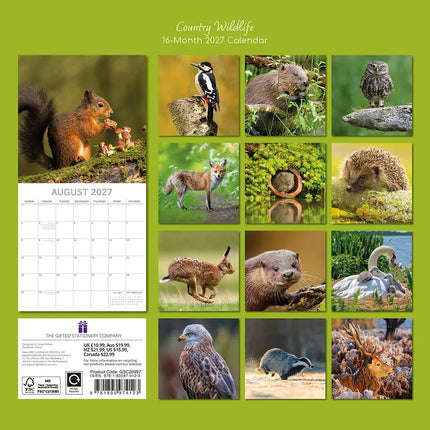 The Gifted Stationary Country Wildlife Kalender 2027