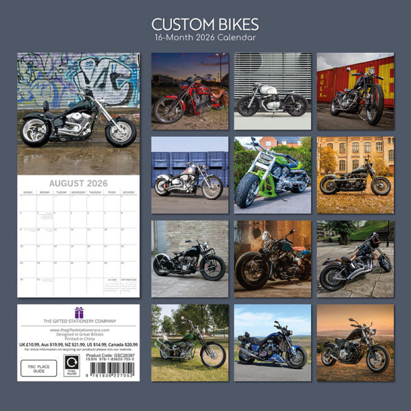 The Gifted Stationary Custom Bikes Kalender 2026
