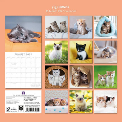 The Gifted Stationary Cute Kittens Kalender 2027