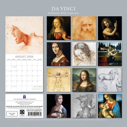 The Gifted Stationary Da Vinci Kalender 2026